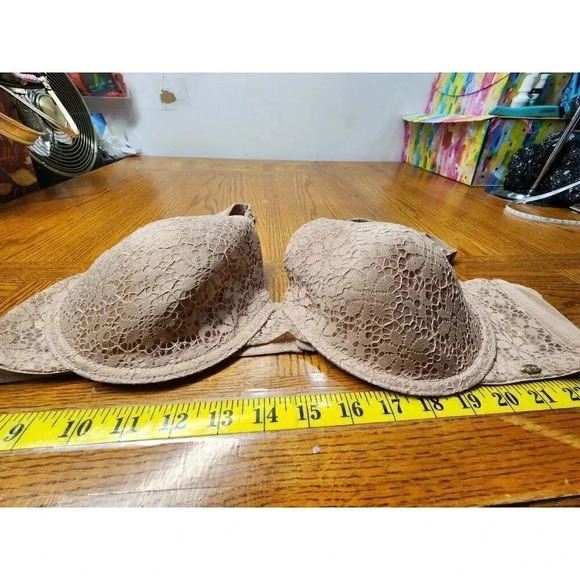 Jessica Simpson Biege Pink Unwire Padded Bra Size 42C - Picture 10 of 12